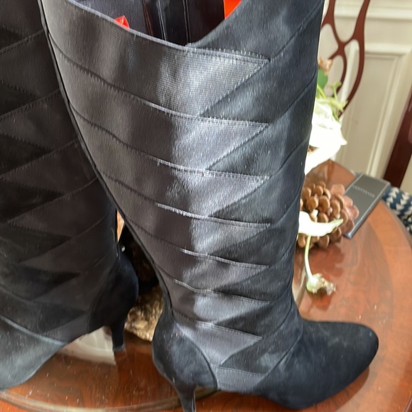 Black women’s dress boots Adrian Vitttadini  size 9 1/2 medium - Picture 4 of 6